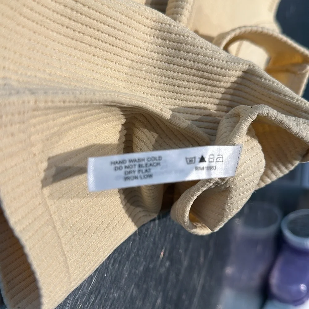 light cream crop tank top